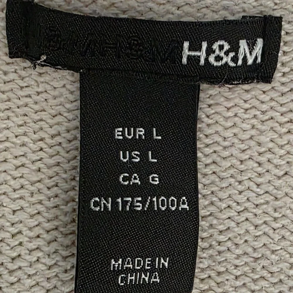 H&M women's Cardigan crewneck sweater, size Large. - Picture 5 of 9